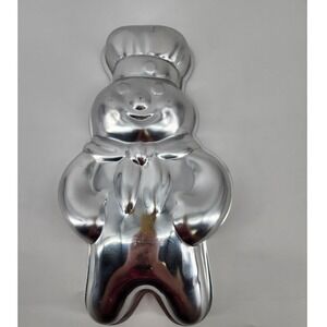 Vintage Wilton Pillsbury Doughboy Poppin Fresh Aluminum Cake Pan 502-3512 1974